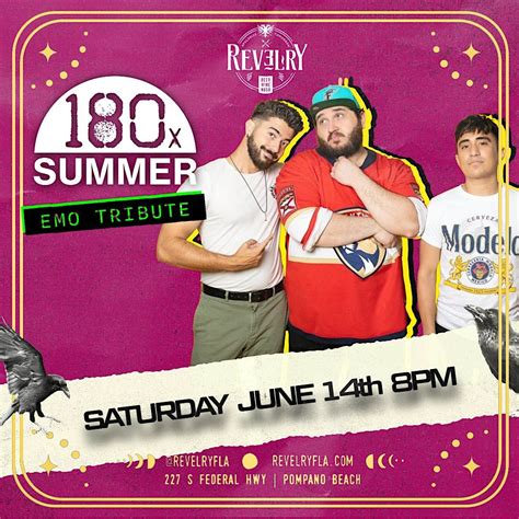Emo Night with 180 x Summer Emo Tribute, Revelry, S Federal Hwy ...