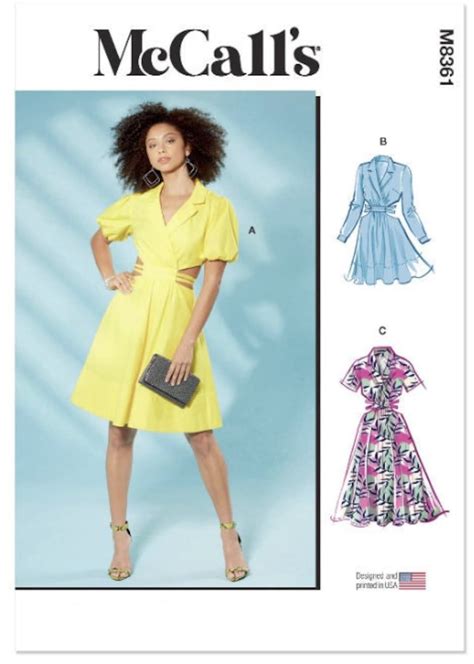 Sewing Pattern for Womens Dress, Mccalls Pattern M8361, NEW Pattern ...
