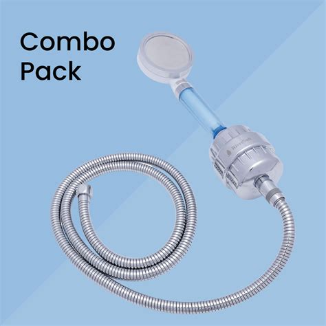 Flexible Hand held Shower for Bath With Water Filter and Hose Pipe