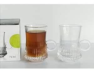 Buy Deli Premium Glass Tea, Coffee & Milk Cup, 100 ML, Set of 6 PC ...
