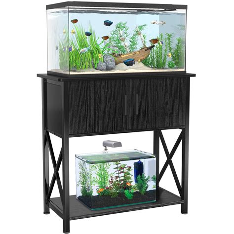 "GDLF Versatile 29 Gallon Metal Aquarium Stand with Cabinet, 30.7""L*12 ...