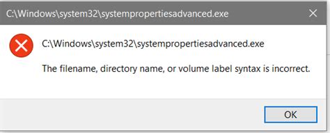 Syntax Error File Name or Directory Name 的图像结果