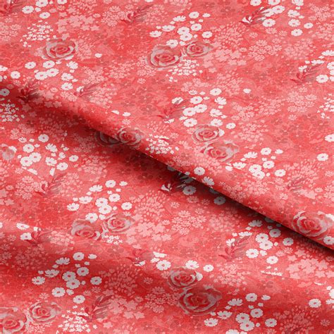 Wilmington Flowers Digital Printed Fabric – fabricaind