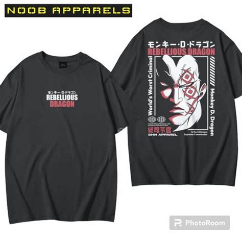 Jual Kaos One Piece Monkey D Dragon-Kaos Anime One Piece-Kaos Luffy ...