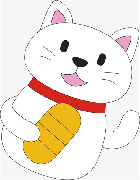 可爱招财猫卡通手绘素材图片免费下载-千库网