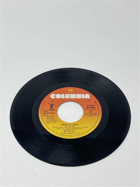 Paul McCartney - Ebony and Ivory' & 'Rainclouds' 7" 45 RPM (#962) | eBay