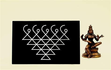 Saraswati Yantra Desk Decor Made Of Zinc & Silver - Indic Inspirations