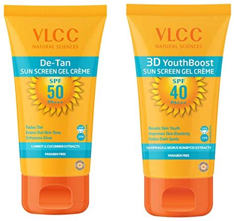 VLCC De Tan Sunscreen Gel Creme, SPF 50, 100g- Buy Online in India at ...