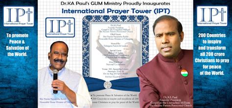 Dr. K.A. Paul International Prayer Tower Launched