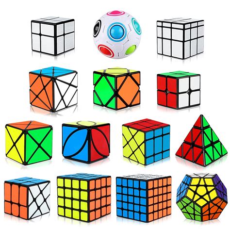 Dreampark Speed Cube Set 14 Pack Cube Bundle 2x2 4x4 | Desertcart INDIA