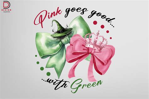 Pink Goes Good with Green Graphic by DesignDazzleSVG · Creative Fabrica