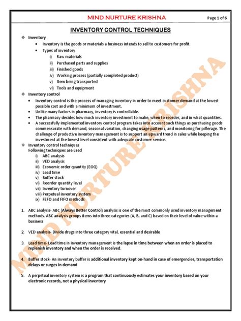 Inventory Control Procedures 的图像结果