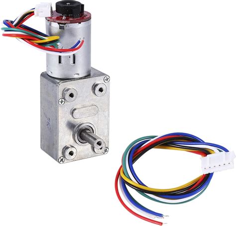 Walfront 12V DC Worm Gear Motor with Encoder - High Torque, India | Ubuy