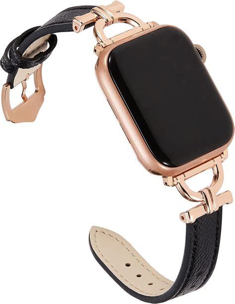 Amazon.com: Osber Genuine Leather Band Compatible with Apple Watch ...