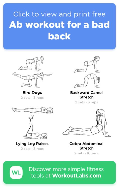 Image result for AB Exercises Bad Back