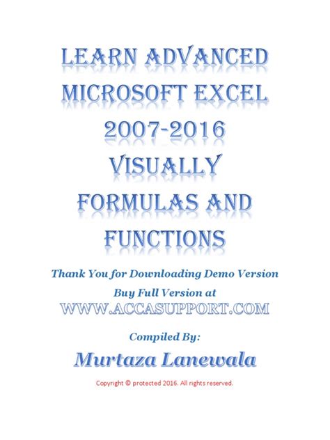 Image result for Excel 2007 Advanced Tutorial