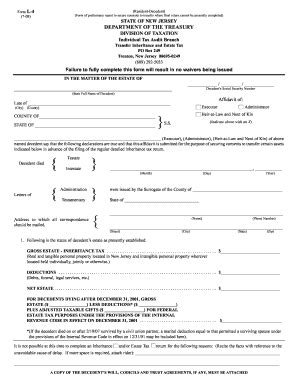 2008 Form NJ L-4 Fill Online, Printable, Fillable, Blank - pdfFiller