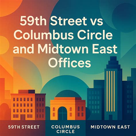59th Street vs Columbus Circle and Midtown East Offices - New York Offices