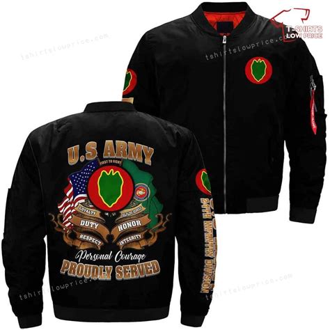 24th Infantry Division U.s. Army Bomber Jacket - T-shirts Low Price