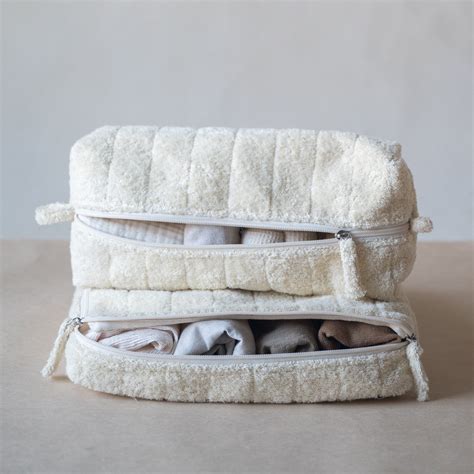 Cloud Packing Set - Terry Fabric Travel Cubes for Luggage Organization ...