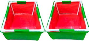 MASHKI Roof Top Gardening growbags, 250 GSM, 24x18x12, HDPE rectangular ...