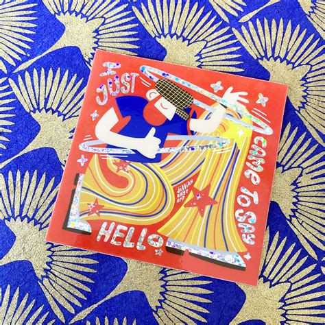 Beard After Hours | 3" Glitter Vinyl Sticker — Jillian Kaye Art