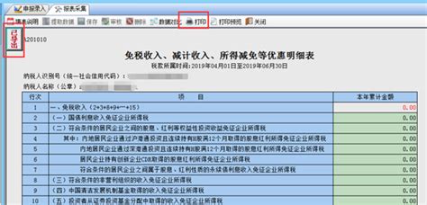 天津税务电子申报软件打印报表操作-智慧财务