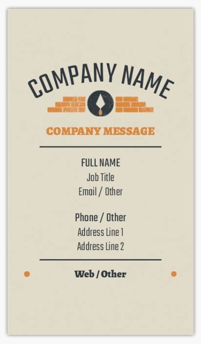 Masonry & Bricklaying Spot UV Visiting Cards Templates & Designs ...