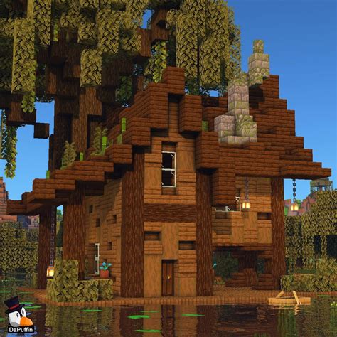 Image result for Minecraft Swamp Hut Tutorial