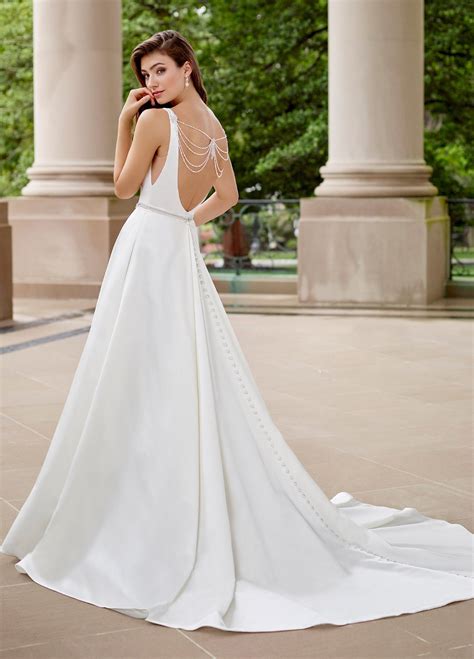 Amelie Rocky A-Line Backless Satin Wedding Dresses Bridal Gowns - China Satin Wedding Dresses ...