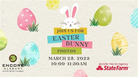 FREE Photos with the Easter Bunny Courtesy of Jennifer Herren State ...