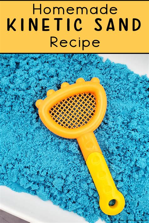 Homemade Kinetic Sand Recipe - Simple Living. Creative Learning