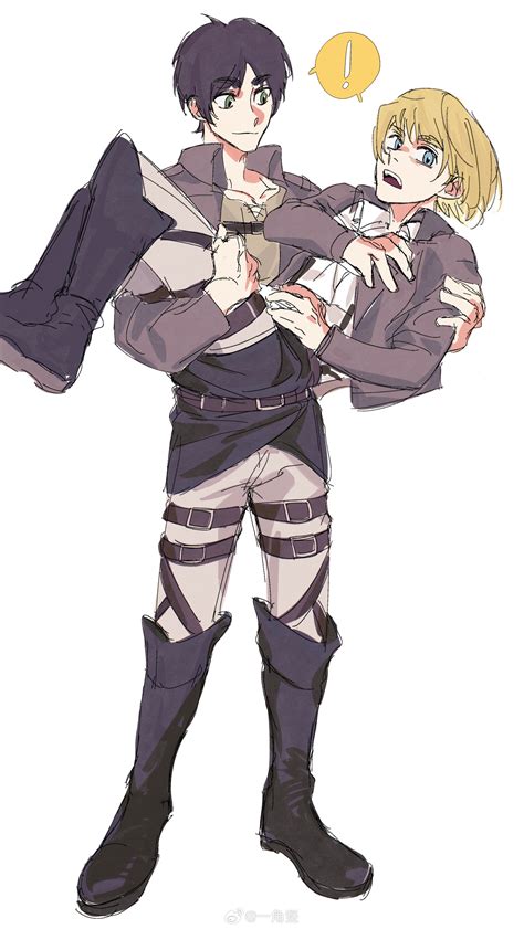 eren yeager and armin arlert (shingeki no kyojin) drawn by yijiaoshu | Danbooru