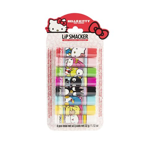 Amazon.com: Lip Smacker Sanrio Hello Kitty and Friends 8-Piece Flavored ...