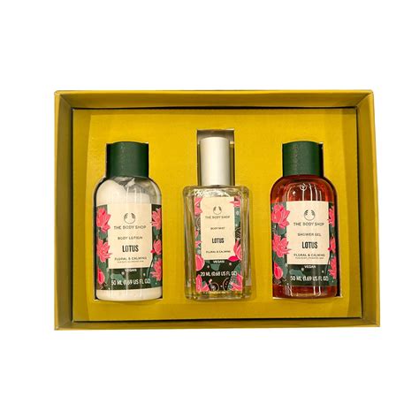 The Body Shop Lotus Shower Gel, Body Lotion & Body Mist Gift Set ...