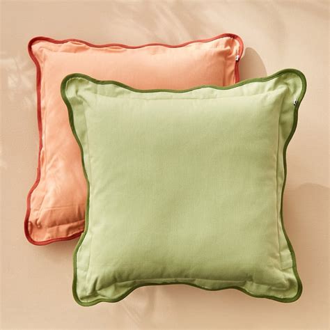Buy Spinel Scalloped Filled Cushion - 40x40cm from Home Centre at just ...