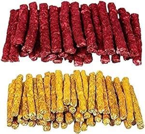 Red German Chicken & Mutton Munchie Sticks Combo Flavors,Yellow & Red ...