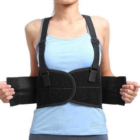 Suspender Back Brace for Lower Posture Lumbar Adjustable Support Women ...