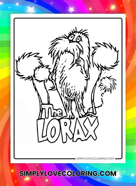 The Lorax Coloring Pages (Free PDF Printables) in 2025 | Coloring pages ...