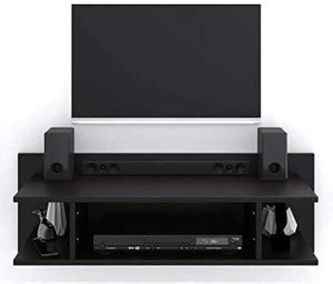 ANTIQUIEZ Wooden TV Entertainment Unit Set top box stand MDF Wall ...