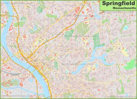 Image result for Springfield MA Map