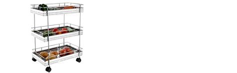 Buy Gyanadh Stainless Steel 3 Layer Perforated Fruit and Vegetable ...