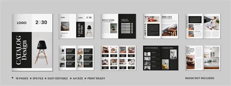 Product catalog design or catalogue template design | Premium Vector
