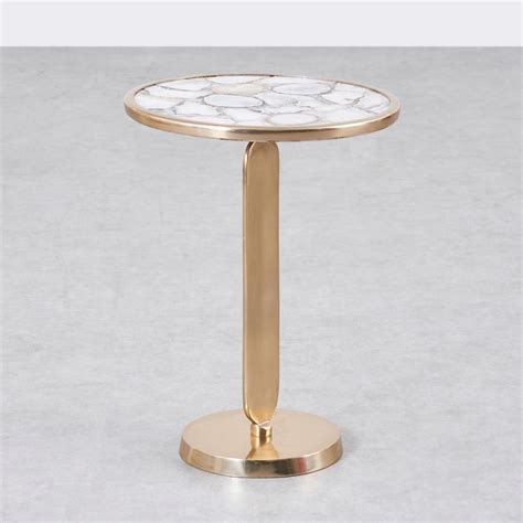 Buy Chester Agate Top Accent Table - Gold from Home Centre at just INR ...