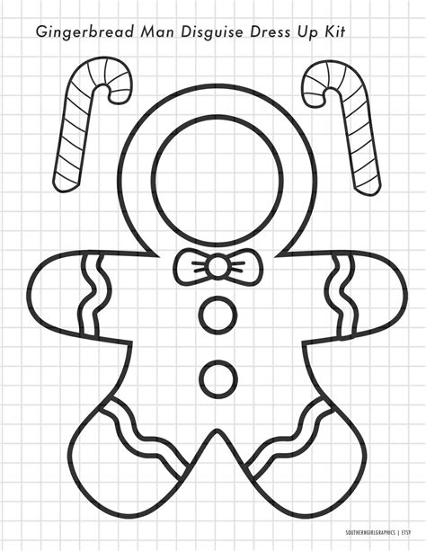 Coloring Turkey Disguise Printable - Color In, Gingerbread Man, Turkey ...