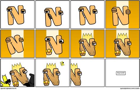 Spanish alphabet lore N. - Comic Studio