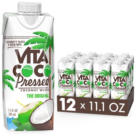 Vita Coco Pressed Coconut Water, 11.1 fl oz Tetra Pack, Natural ...