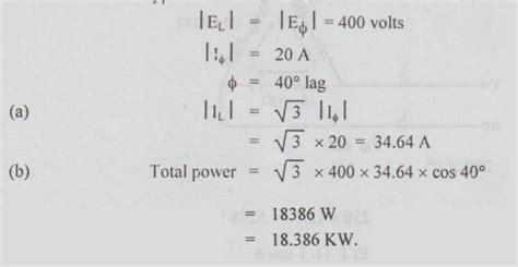 Worked examples - Balanced star, delta connected load | Three phase ...