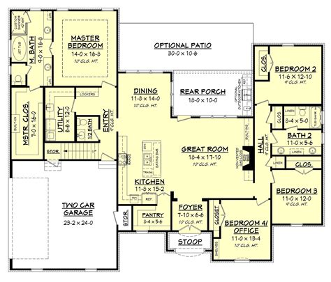 Cypress Lake House Plan | Bonus rooms, Open concept and Pantry