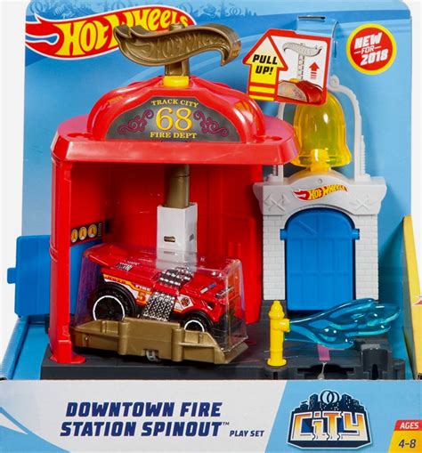 2018 hot wheels city downtown fire station spinout play set – Artofit